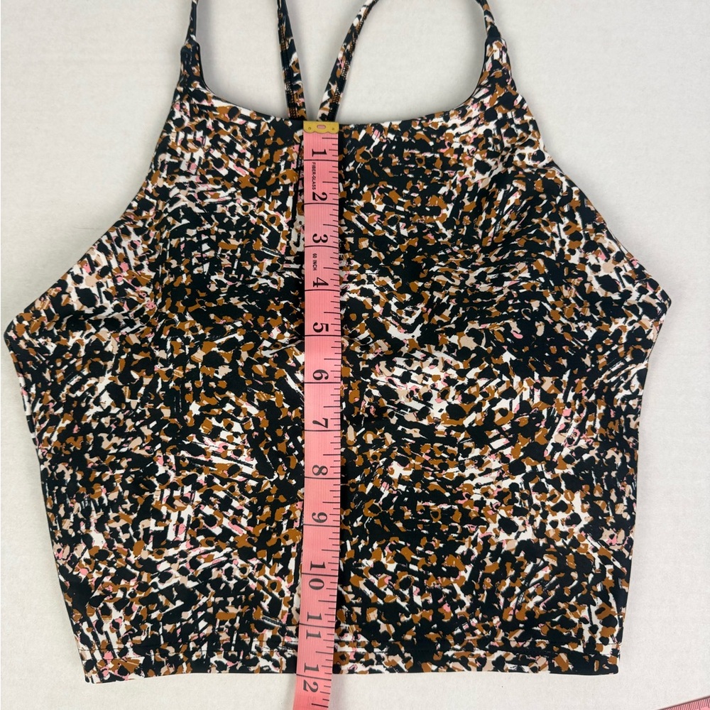 Old Navy Active Set Medium Sports Bra + Biker Shorts Printed Workout Gym - Picture 14 of 15